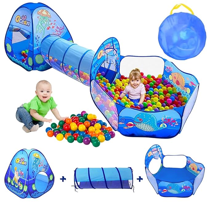 Ball-pool-with-tunnel