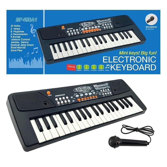 Electronic-keyboard-with-mic